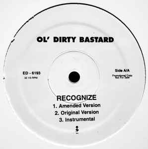 Ol' Dirty Bastard - Recognize