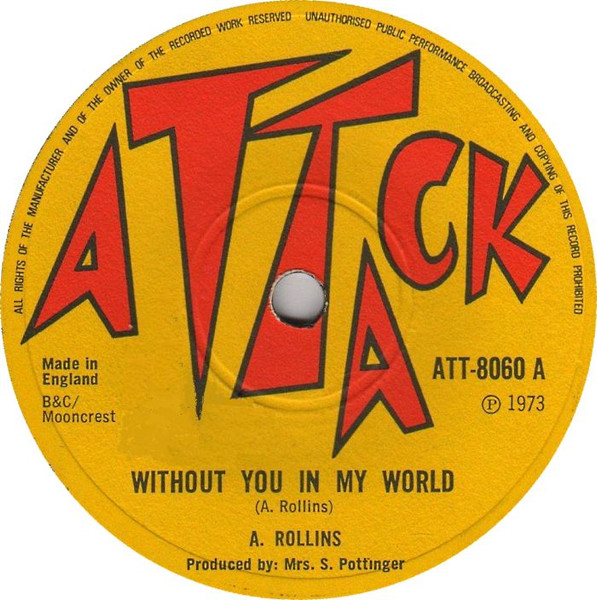 A. Rollins – Without You In My World (1973, Vinyl) - Discogs