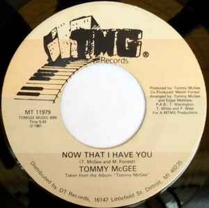 Tommy McGee - Now That I Have You / Stay With Me album cover
