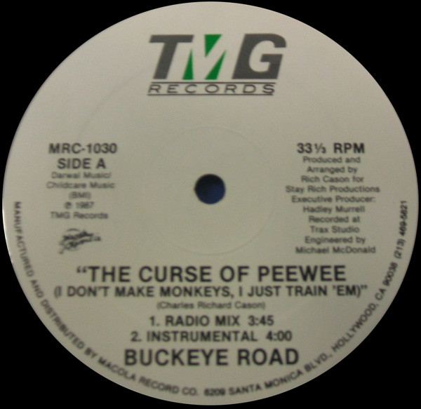 descargar álbum Buckeye Road - The Curse Of Peewee I Dont Make Monkeys I Just Train Em