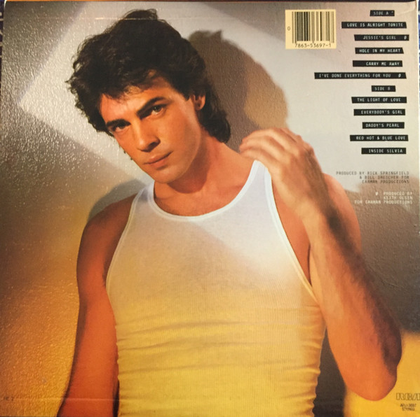 Rick Springfield - Working Class Dog | RCA Victor (AFL1-3697) - 2