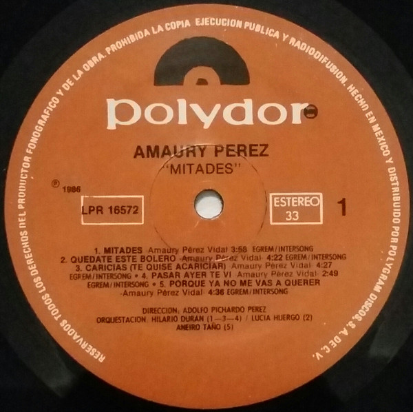 baixar álbum Amaury Pérez - Mitades