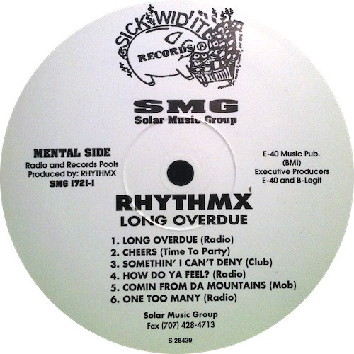 RhythmX – Long Overdue (1995, CD) - Discogs