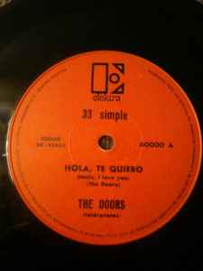 The Doors – Hola, Te Quiero = Hello, I Love You (Vinyl) - Discogs