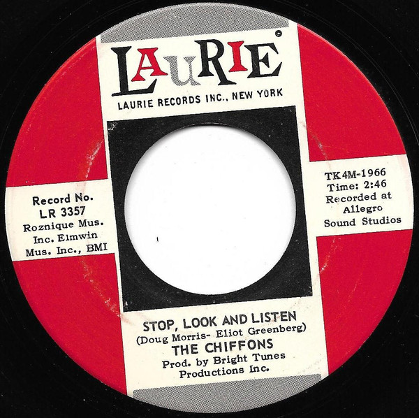 The Chiffons – Stop, Look And Listen (1966, Vinyl) - Discogs