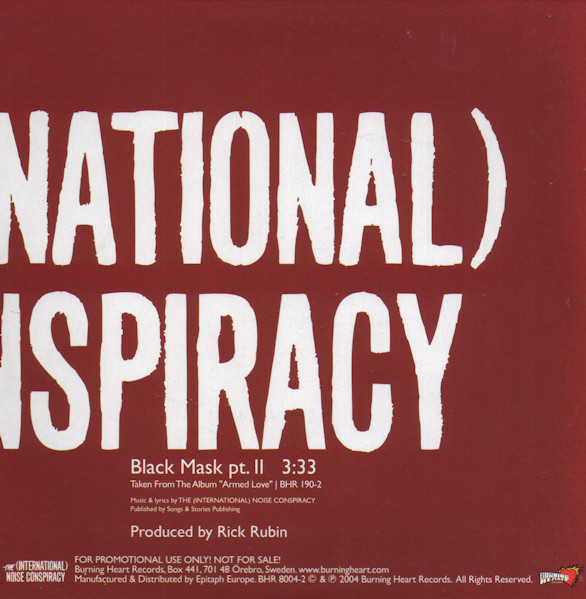 lataa albumi The (International) Noise Conspiracy - Black Mask Pt II