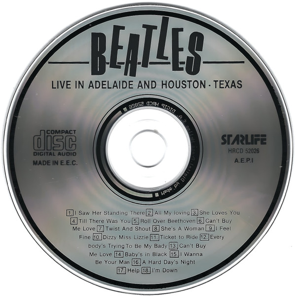 descargar álbum Beatles - Live In Adelaide And Houston Texas