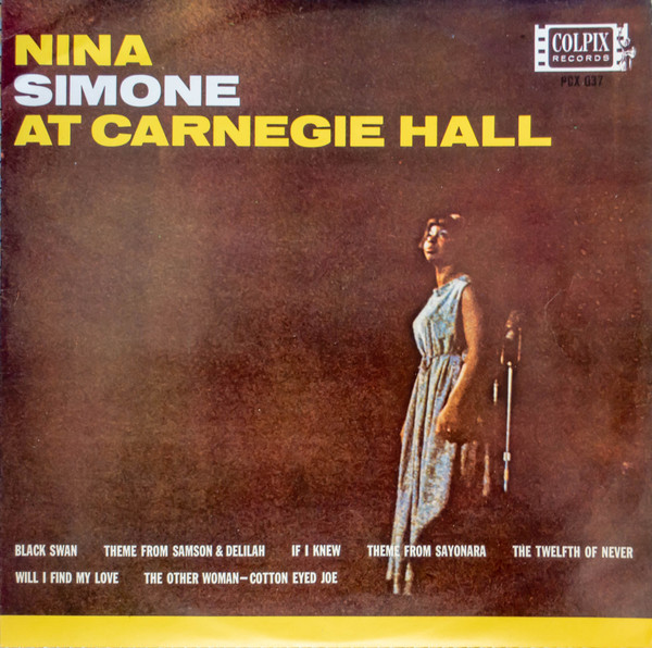 Nina Simone – At Carnegie Hall (Funckler logo on the back, Vinyl 