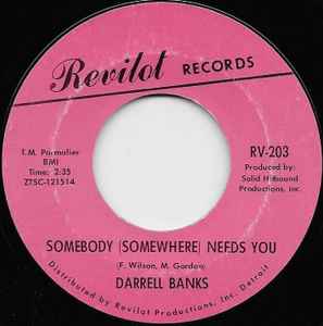Darrell Banks - Somebody (Somewhere) Needs You album cover