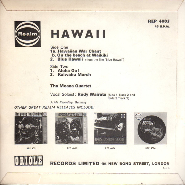 Album herunterladen The Tahitis, The Moana Quartet - Hawaii