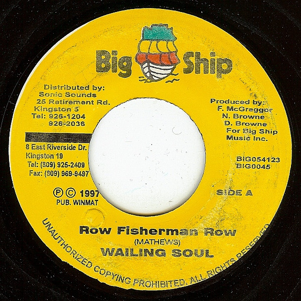 Wailing Souls – Row Fisherman Row (1997, Vinyl) - Discogs