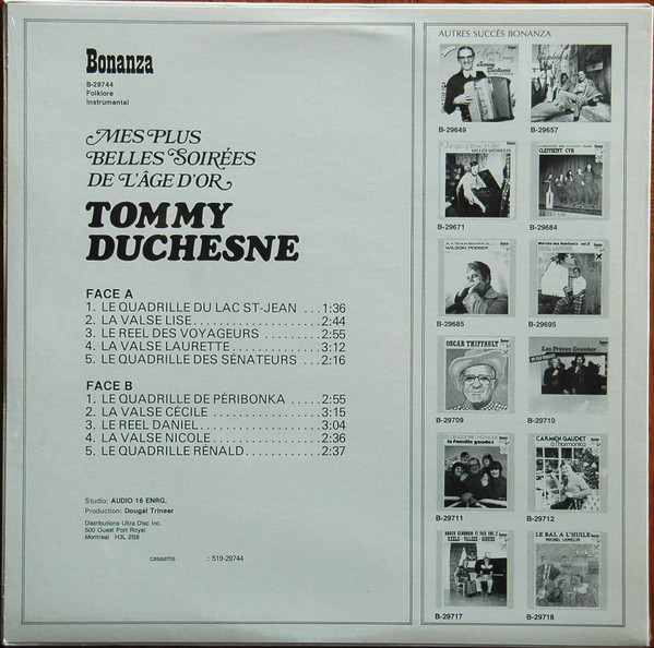 descargar álbum Tommy Duchesne - Mes Plus Belles Soirées De LÂge DOr