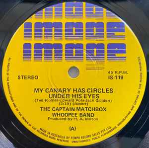 Captain Matchbox Whoopee Band - My Canary Has Circles Under His Eyes アルバムカバー