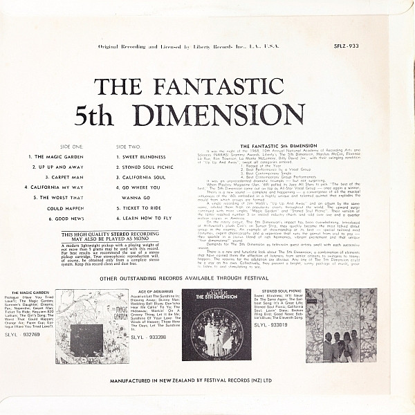 descargar álbum The 5th Dimension - Fantastic