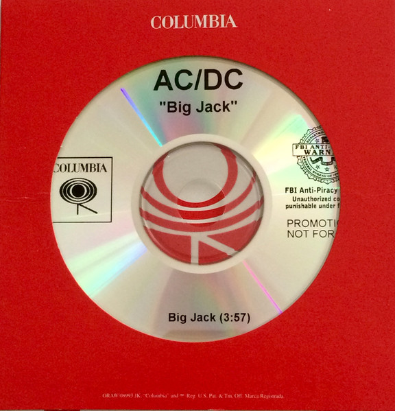 AC/DC – Jack (2008, CDr) - Discogs