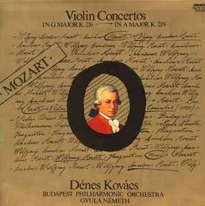 Wolfgang Amadeus Mozart - Violin Concertos In G Major K. 216 - In A Major K. 219 album cover