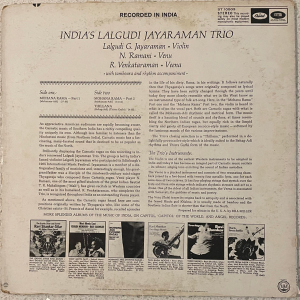 lataa albumi Lalgudi Jayaraman Trio - Indias Lalgudi Jayaraman Trio