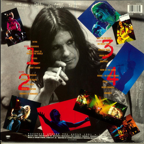 Ozzy Osbourne – Live & Loud (1993, Vinyl) - Discogs