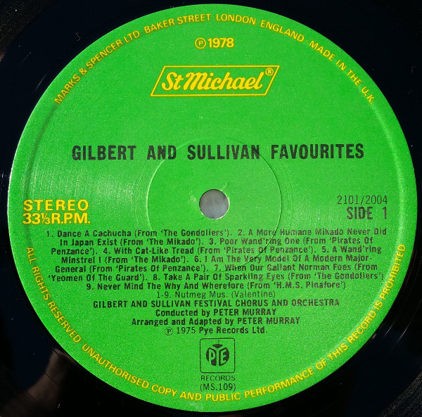 ladda ner album Gilbert And Sullivan, Gilbert And Sullivan Festival Chorus And Orchestra - Gilbert And Sullivan Favourites