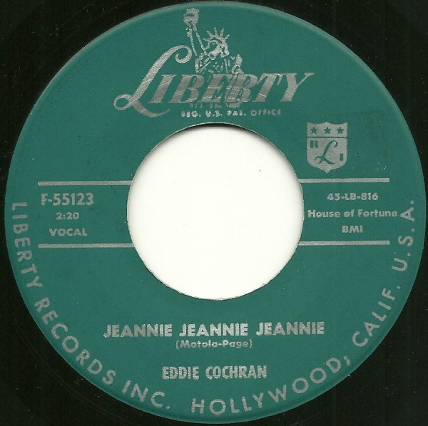 Eddie Cochran - Jeannie Jeannie Jeannie / Pocketful Of Hearts