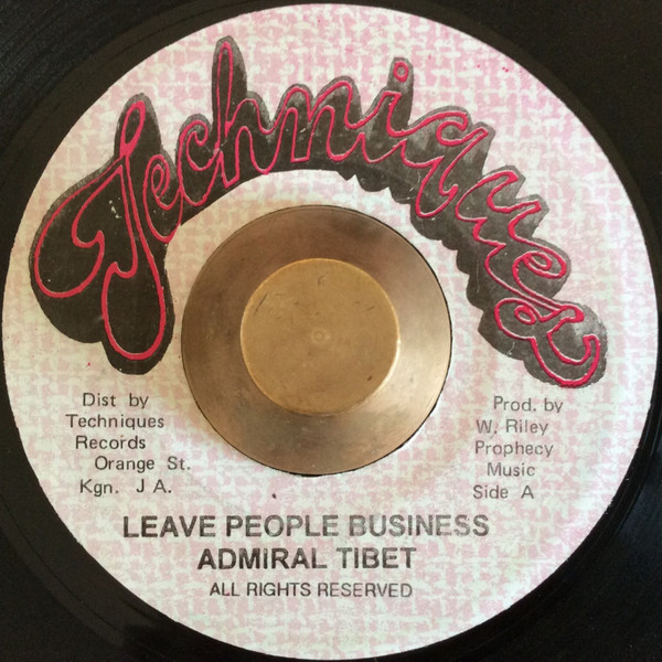 Admiral Tibet – Leave People Business (1989, Vinyl) - Discogs