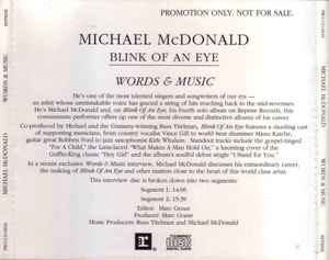 Michael McDonald – Blink Of An Eye - Words & Music (1993, CD