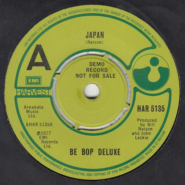 Be Bop Deluxe – Japan (1977, Vinyl) - Discogs