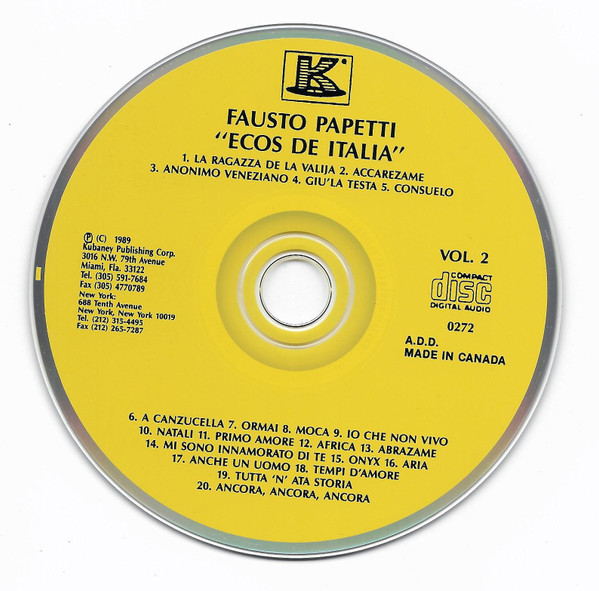 ladda ner album Fausto Papetti - Ecos De Italia Vol 2