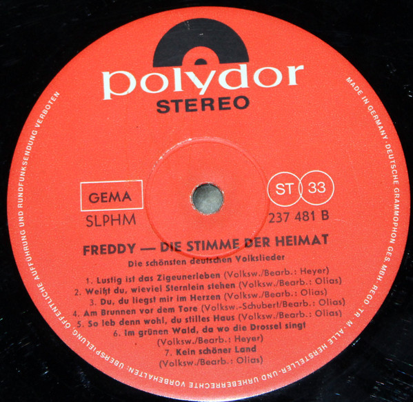 descargar álbum Freddy - Die Stimme Der Heimat