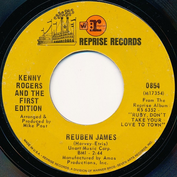 Kenny Rogers And The First Edition – Reuben James (1969, Vinyl