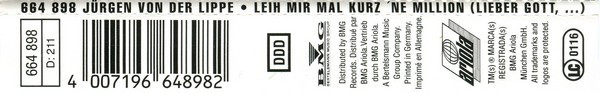 lataa albumi Jürgen Von Der Lippe - Leih Mir Mal Kurz Ne Million Lieber Gott