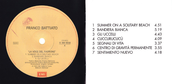 Franco Battiato – Bandiera Bianca (2021, Blue, 40th Anniversary Edition,  Vinyl) - Discogs