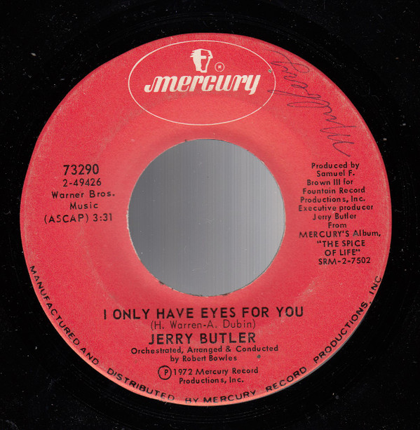 descargar álbum Jerry Butler - I Only Have Eyes For You
