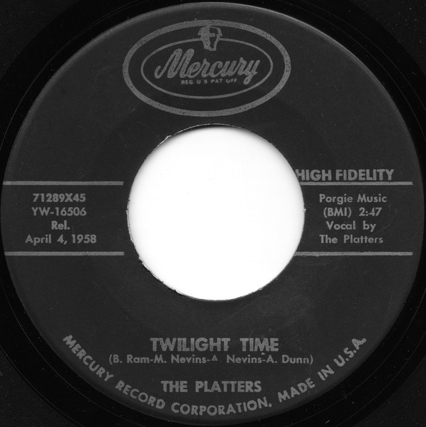 The Platters – Twilight Time (1958, Vinyl) - Discogs