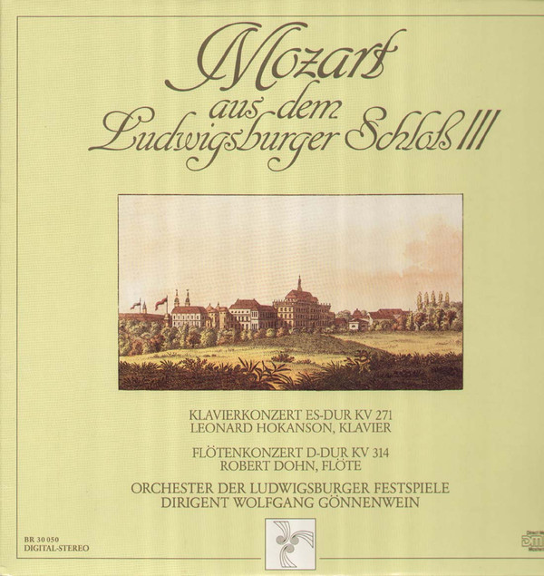 Обложка конверта виниловой пластинки Wolfgang Amadeus Mozart - Mozart aus dem Ludwigsburger Schloß III