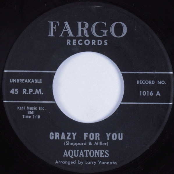 Aquatones – Crazy For You / Wanted (A Solid Gold Caddilac) (1960, Vinyl) -  Discogs