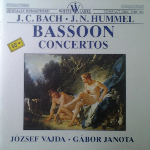 Bassoon concertos = concertos pour basson / Johann Christian Bach, Johann Nepomuk Hummel, compositeurs | Bach, Johann-Christian (1735-1782) - compositeur et organiste allemand. Compositeur