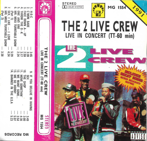 The 2 Live Crew - Live In Concert | Releases | Discogs