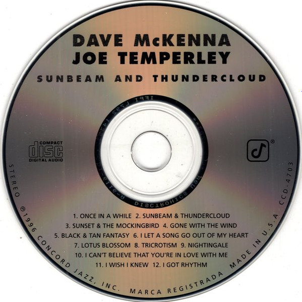 Album herunterladen Dave McKenna, Joe Temperley - Sunbeam And Thundercloud