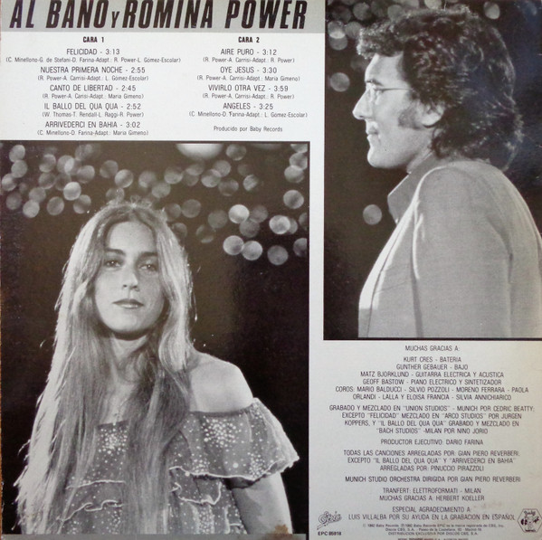 télécharger l'album Al Bano Y Romina Power - Felicidad Cantan En Español