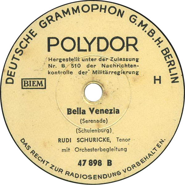 last ned album Download Rudi Schuricke - Eine Kleine Frühlingsweise Bella Venezia album
