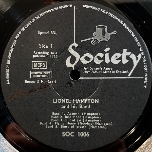 last ned album Lionel Hampton With His Band - Plays Vibes With His Band