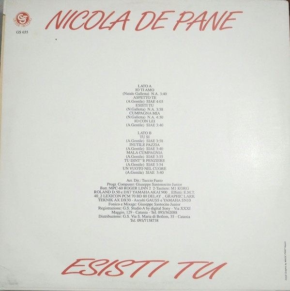 ladda ner album Nicola De Pane - Esisti Tu