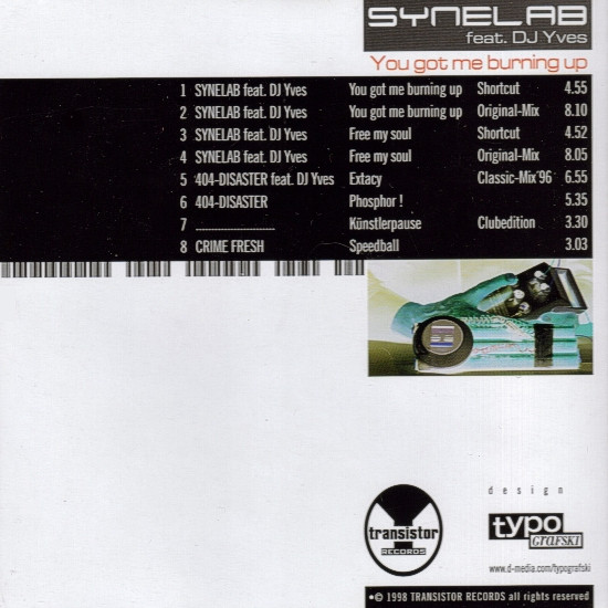 Album herunterladen Synelab Feat DJ Yves - You Got Me Burning Up