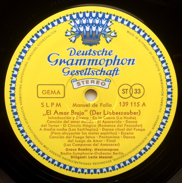 descargar álbum Grace Bumbry Lorin Maazel De Falla RadioSymphonieOrchester Berlin - El Amor Brujo El Sombro De Tres Picos