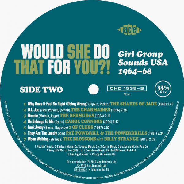 télécharger l'album Various - Would She Do That For You Girl Group Sounds USA 1964 68
