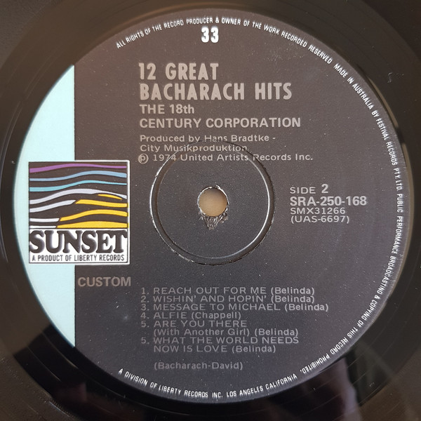 descargar álbum The 18th Century Corporation - 12 Great Bacharach Hits