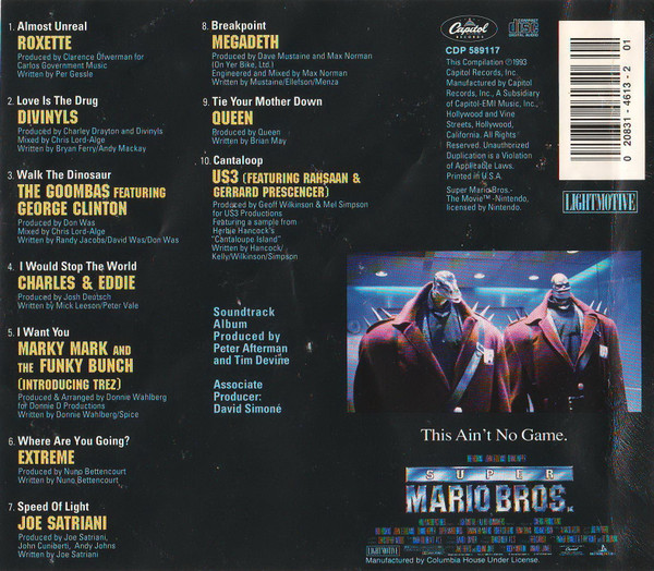 Super Mario Bros. (Original Motion Picture Soundtrack) (CD) - Discogs