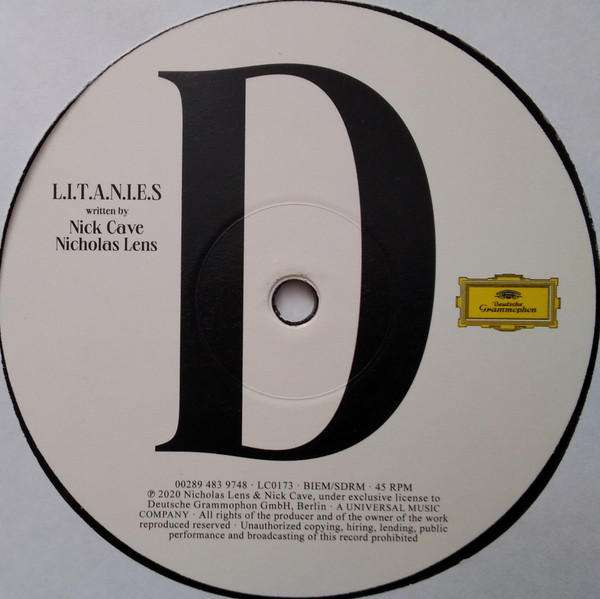 Nick Cave , Nicholas Lens - L.I.T.A.N.I.E.S | Deutsche Grammophon (0002894839746) - 9