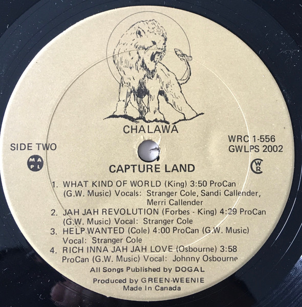 Chalawa – Capture Land (1978, Vinyl) - Discogs